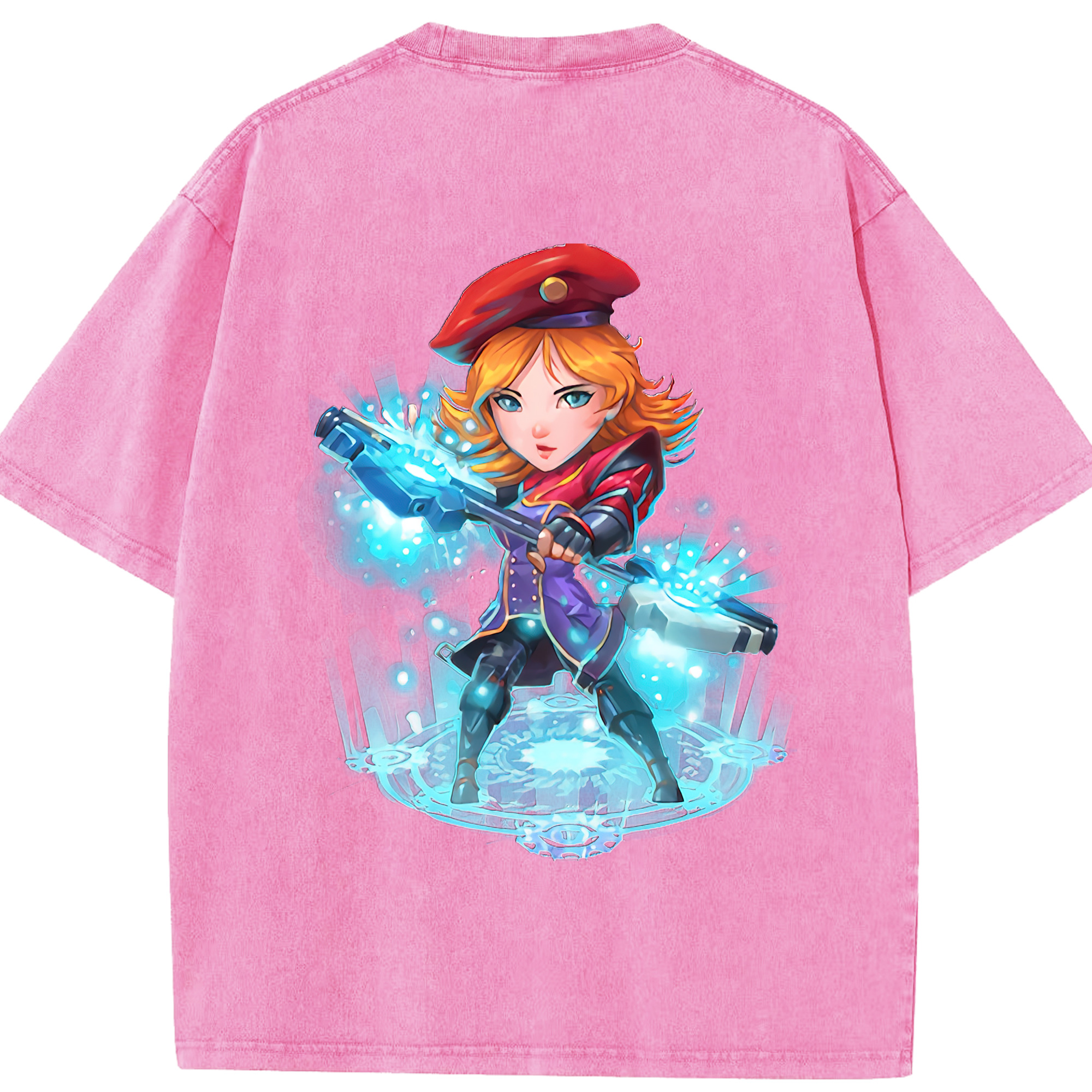 リーグ・オブ・レジェンド League of Legends LOL 綿100% ヴィンテージ風 半袖Tシャツ（背面プリント）